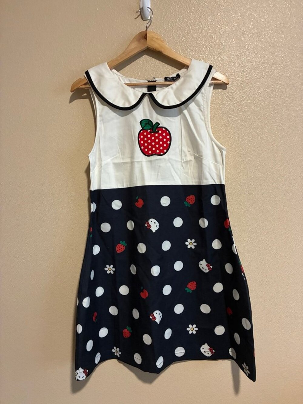 Hello Kitty x Smak Parlor Women's Polka Dot Sleeveless Dress Large